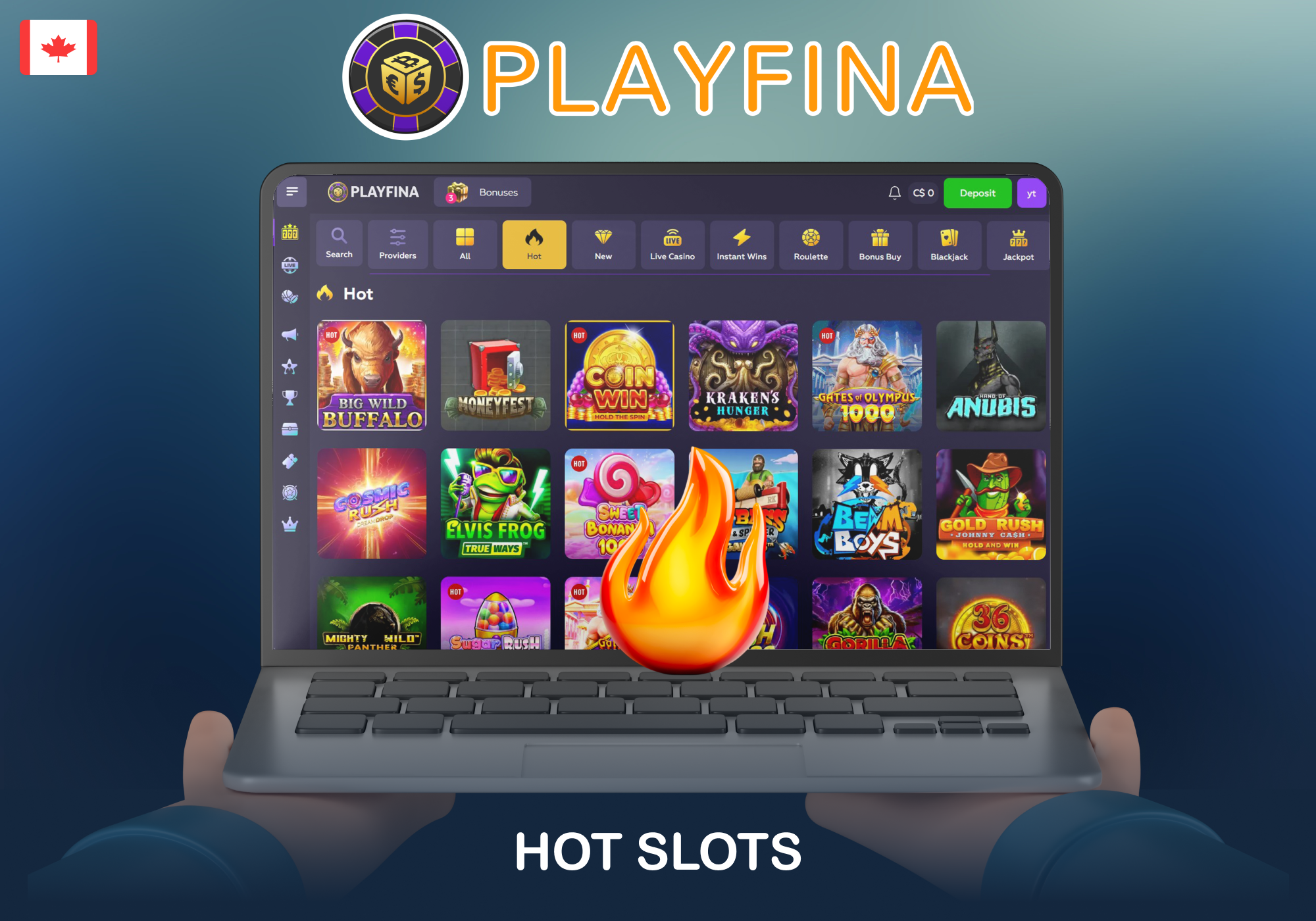 Hot slots at Playfina lead in gameplay, payouts, and excitement